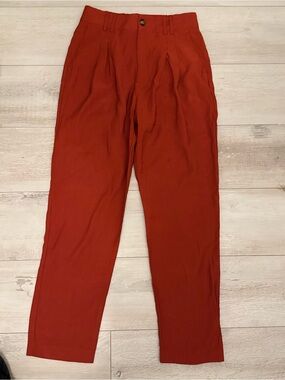 Men's Rust Red Tailored Pants